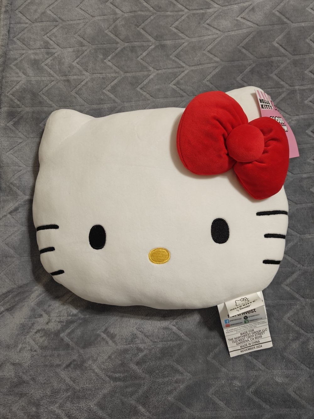 Hello Kitty Plush 15 inch Cloud Pillow